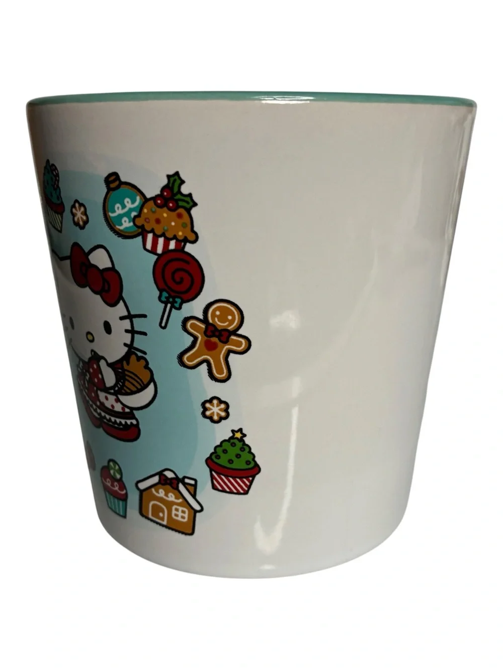 Sanrio Hello Kitty 17oz Ceramic Cafe Mug 2024 Xmas Christmas Gingerbread Treats